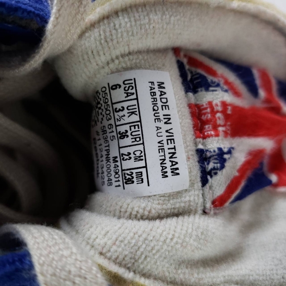 Reebok Women's Blue Suede Union Jack Sneakers - Picture 5 of 6
